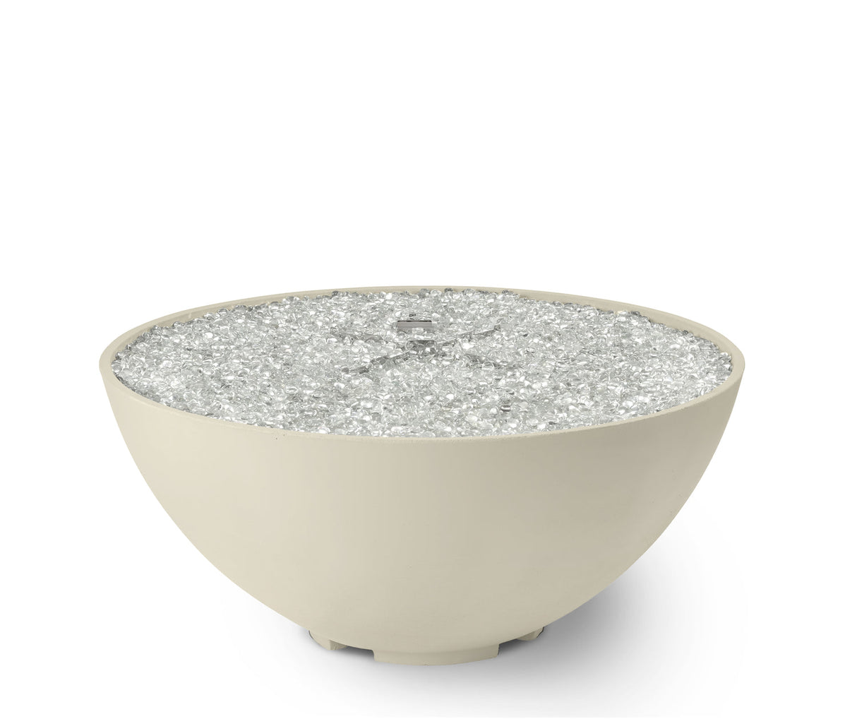 The Outdoor Greatroom Cove 42" Concrete Edge Gas Fire Pit Bowl - CV-30EWHT