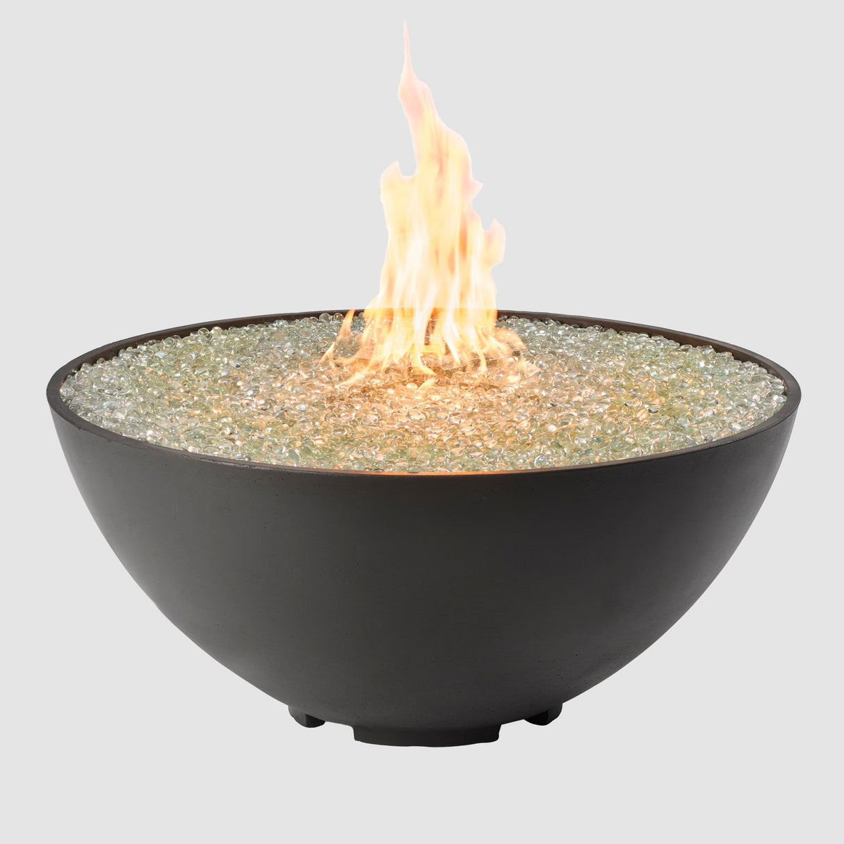 The Outdoor Greatroom Cove 42" Concrete Edge Gas Fire Pit Bowl - CV-30EWHT