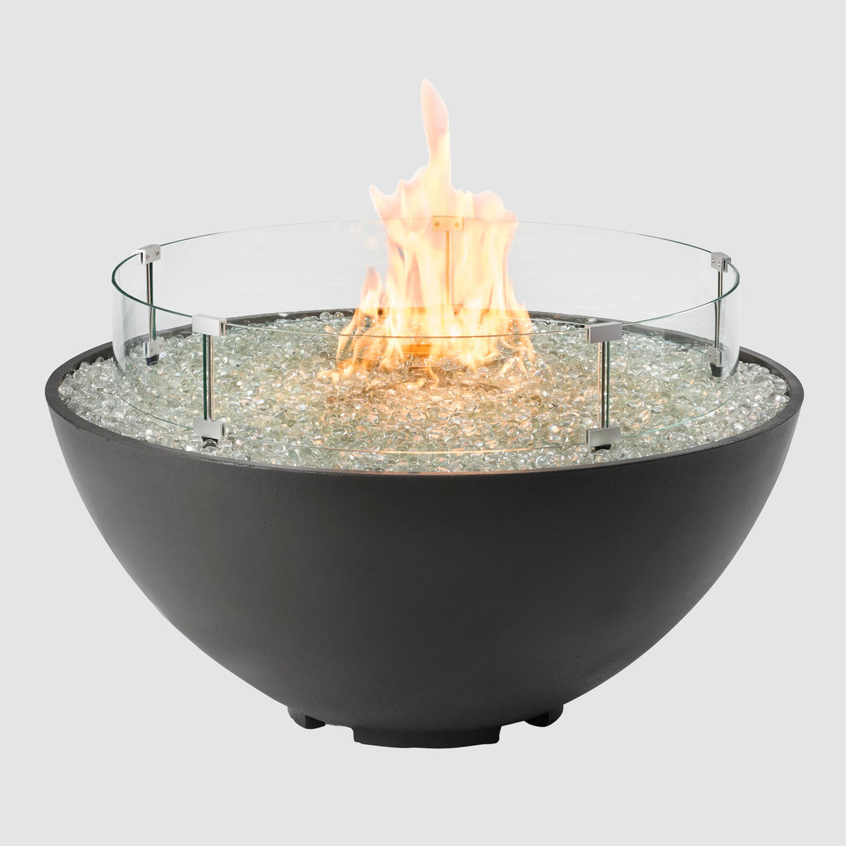 The Outdoor Greatroom Cove 42" Concrete Edge Gas Fire Pit Bowl - CV-30EWHT