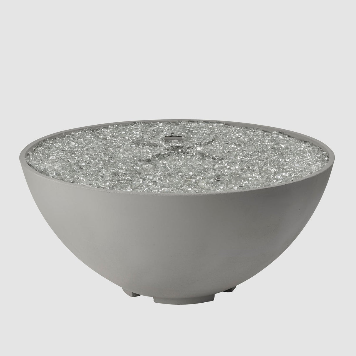 The Outdoor Greatroom Cove 42" Concrete Edge Gas Fire Pit Bowl - CV-30EWHT