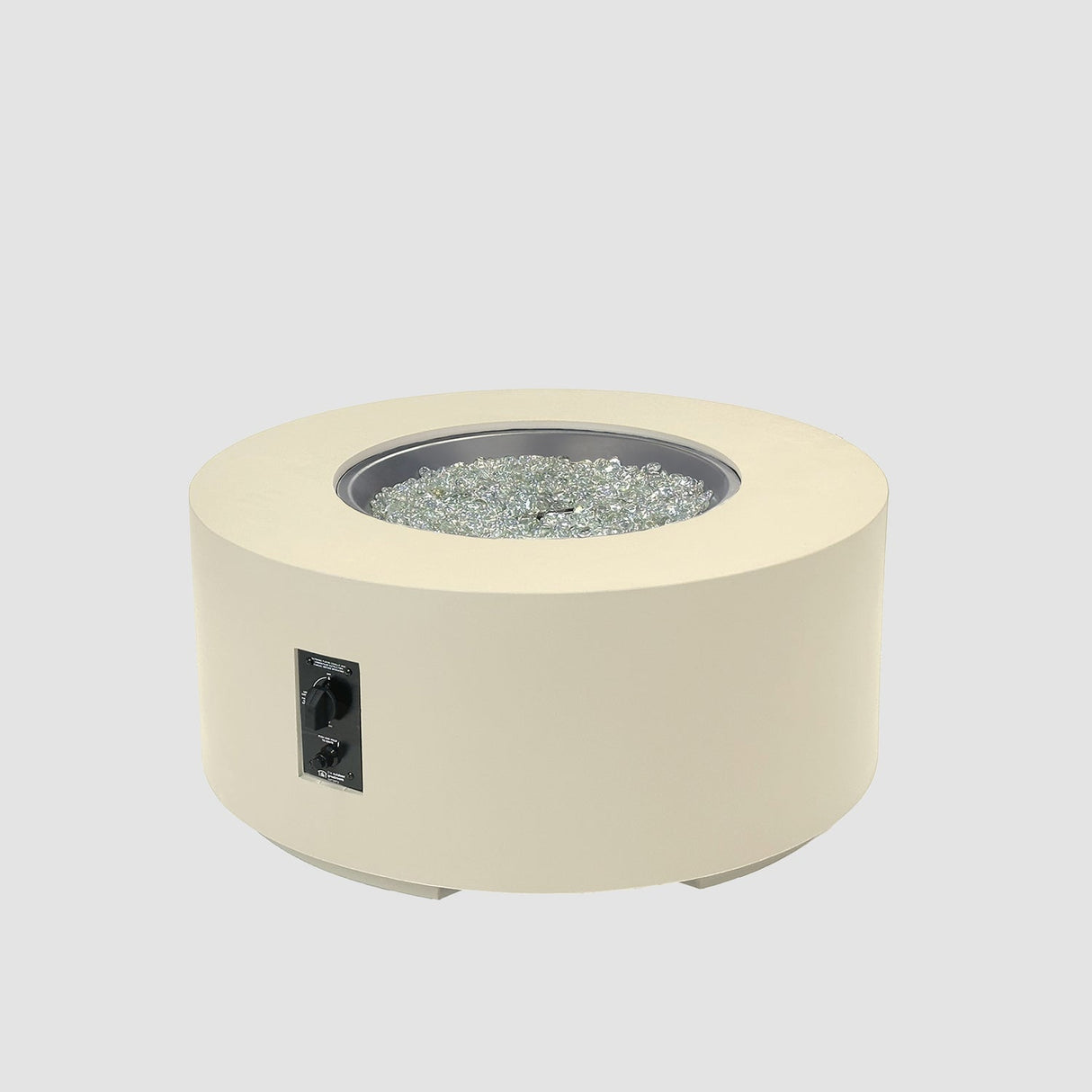 The Outdoor Greatroom Cove 60" Concrete Round Gas Fire Pit Table - CVC-60NG