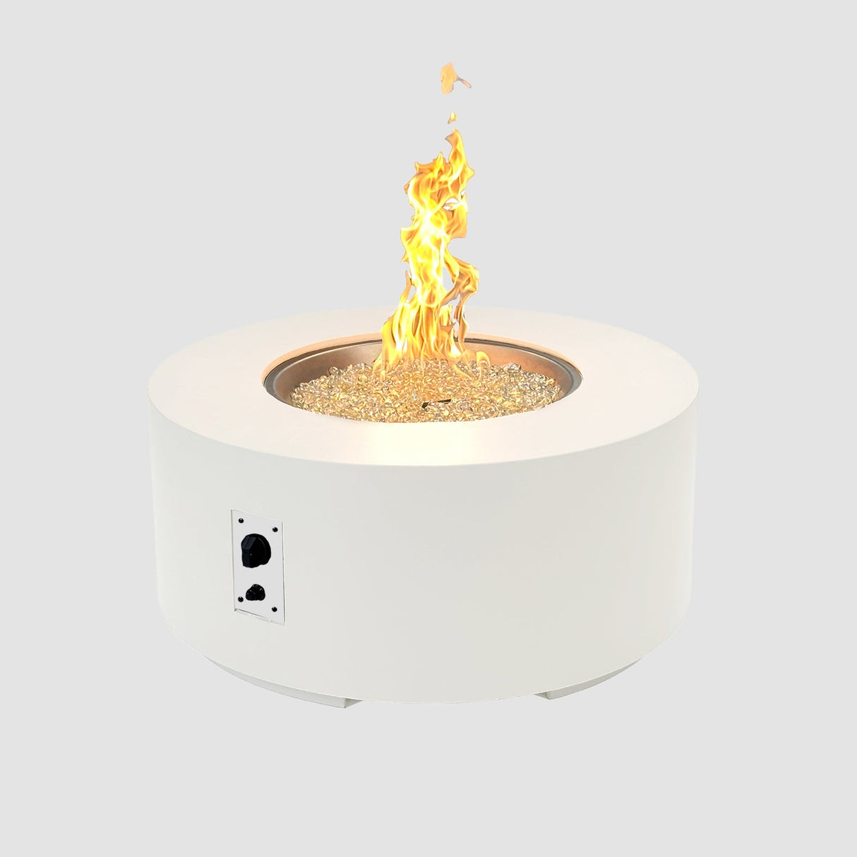 The Outdoor Greatroom Cove 36" Concrete Round Gas Fire Pit Table - CVC-36NG