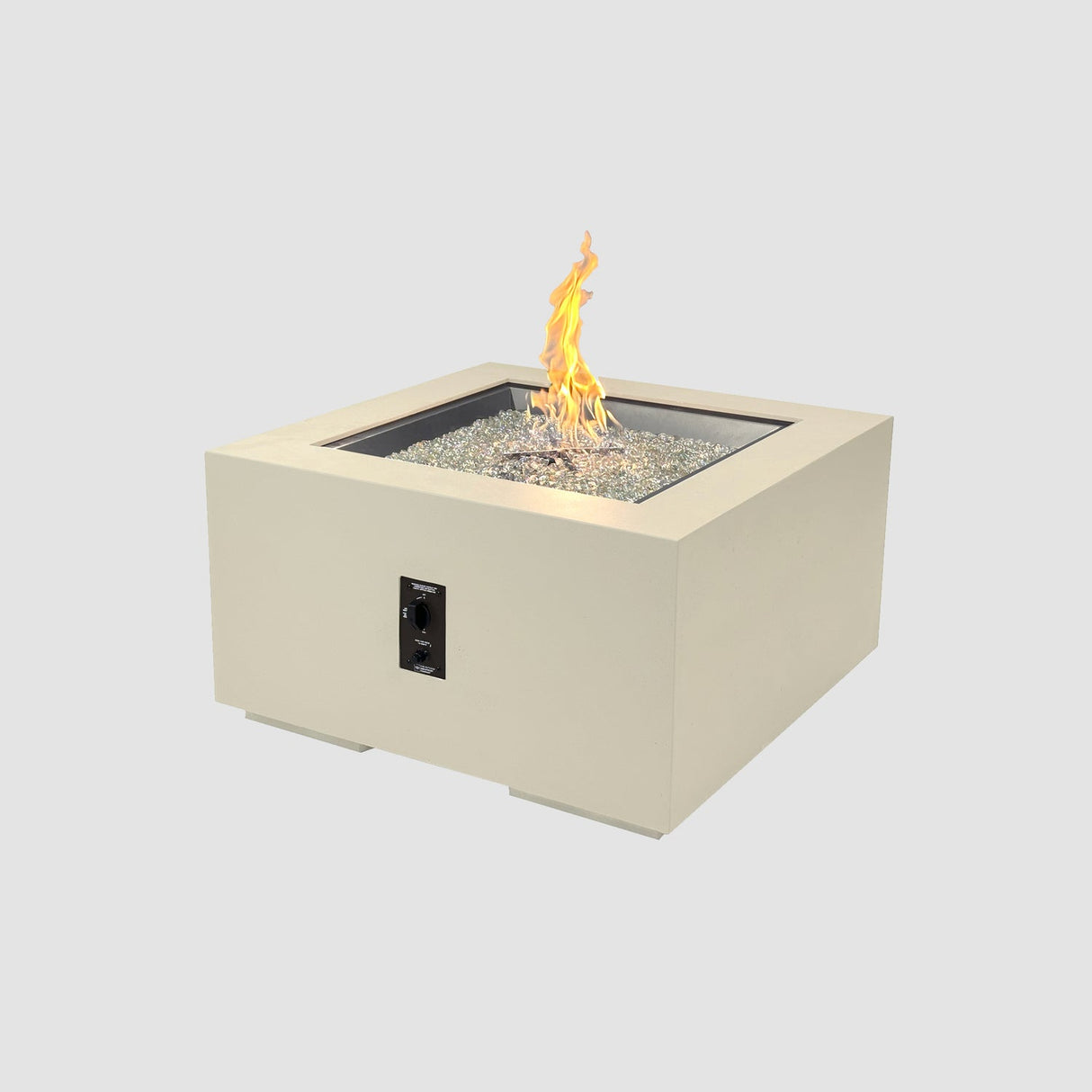 The Outdoor Greatroom Cove 36" Concrete Square Gas Fire Pit Table - CVS-36NG