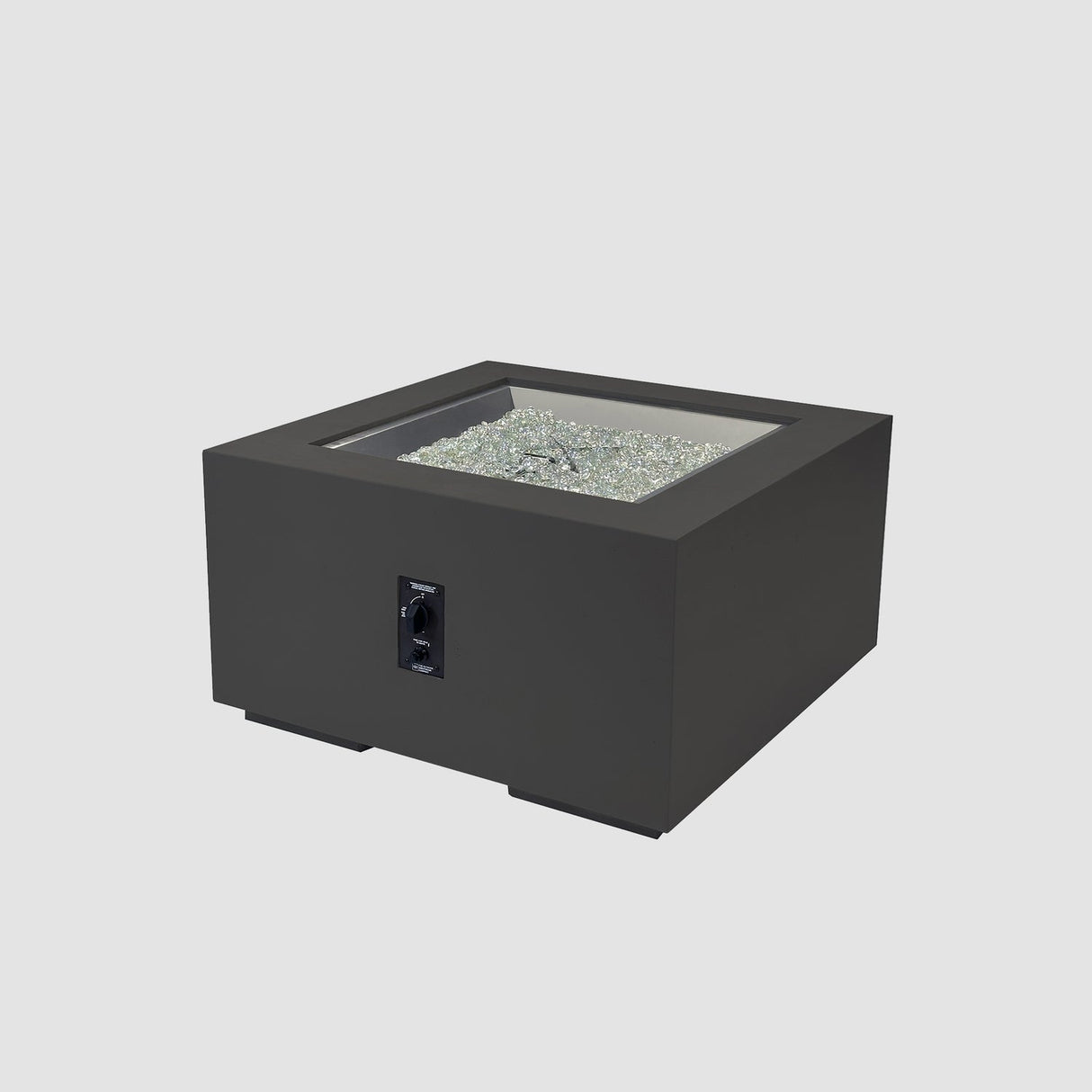 The Outdoor Greatroom Cove 36" Concrete Square Gas Fire Pit Table - CVS-36NG