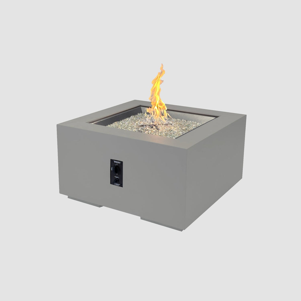 The Outdoor Greatroom Cove 48" Concrete Square Gas Fire Pit Table - CVS-48NG