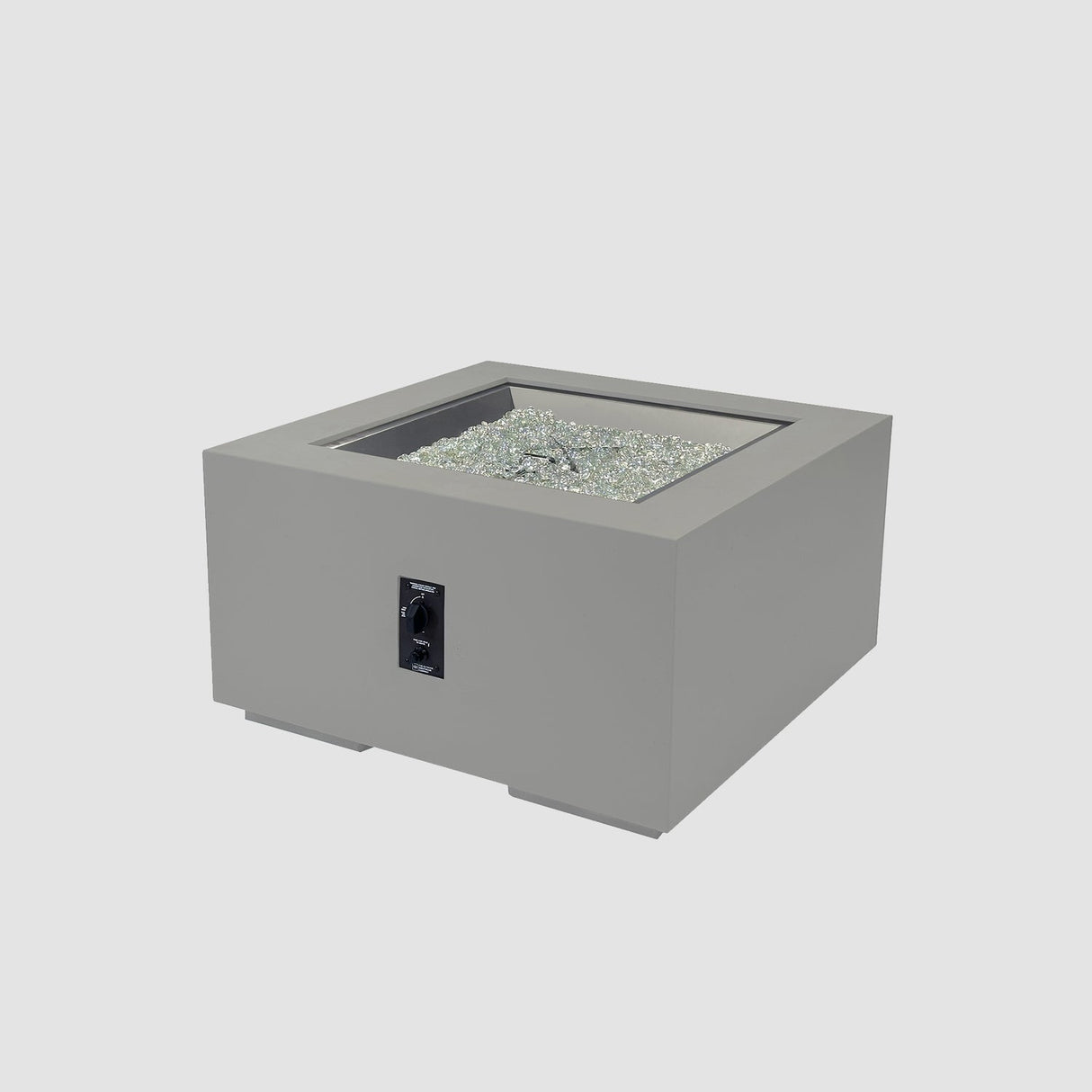 The Outdoor Greatroom Cove 36" Concrete Square Gas Fire Pit Table - CVS-36NG