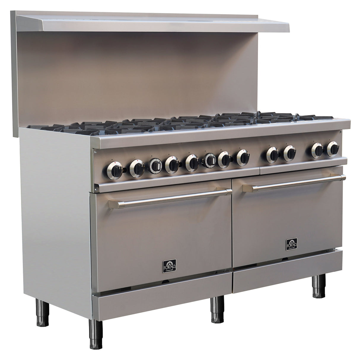 Forno Commerciale 60 Inch Gas Range with 10 Burners