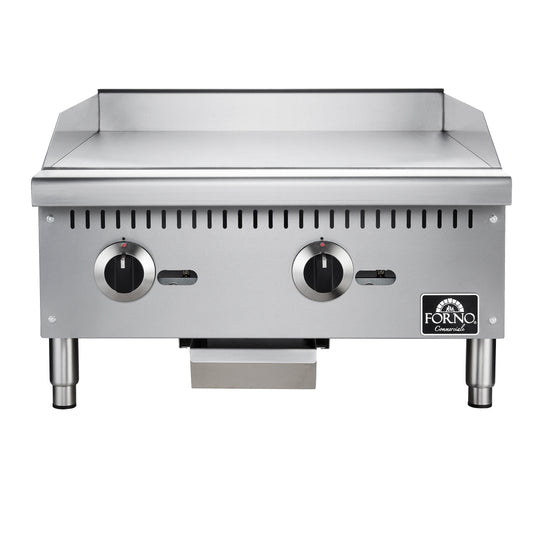 Forno Commerciale 36 Inch Gas Griddle, 3 Burners