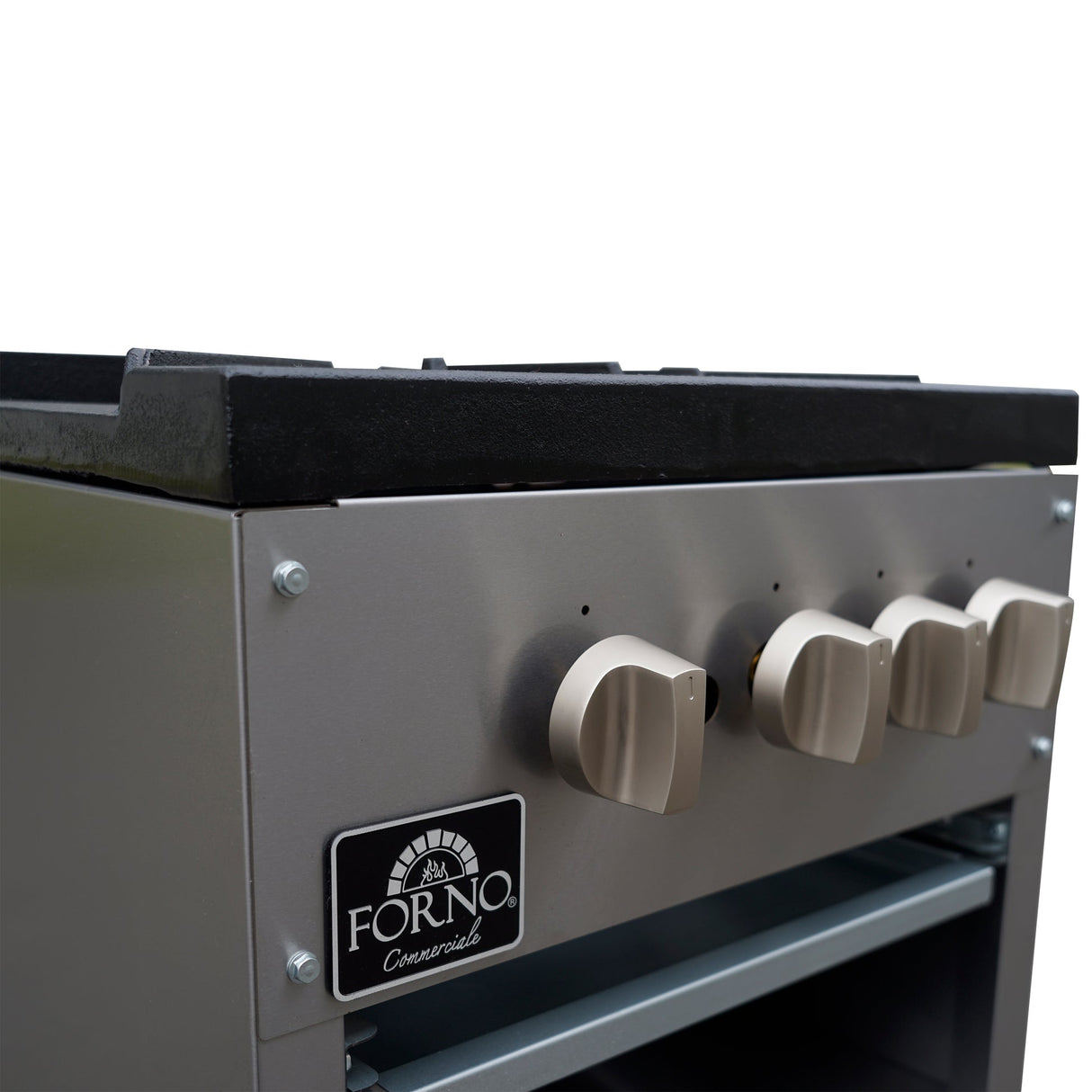Forno Commerciale Gas Stock Pot Range – Dual 3-Ring Burners, Stainless Steel Construction