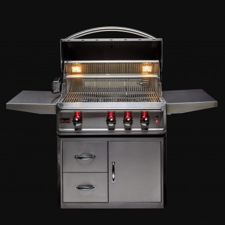 Blaze Professional LUX 34-Inch 3 Burner Gas Grill With Rear Infrared Burner - BLZ-3PRO-LP/NG