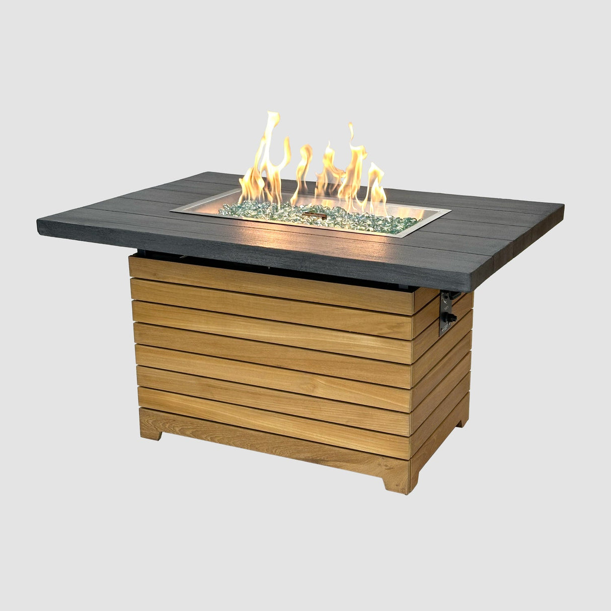 The Outdoor Greatroom Darien 42" Rectangular Gas Fire Pit Table - DAR-1224-EBG-K