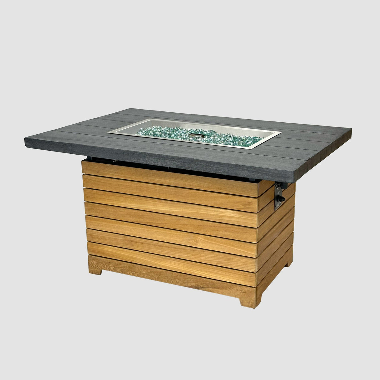 The Outdoor Greatroom Darien 42" Rectangular Gas Fire Pit Table - DAR-1224-EBG-K
