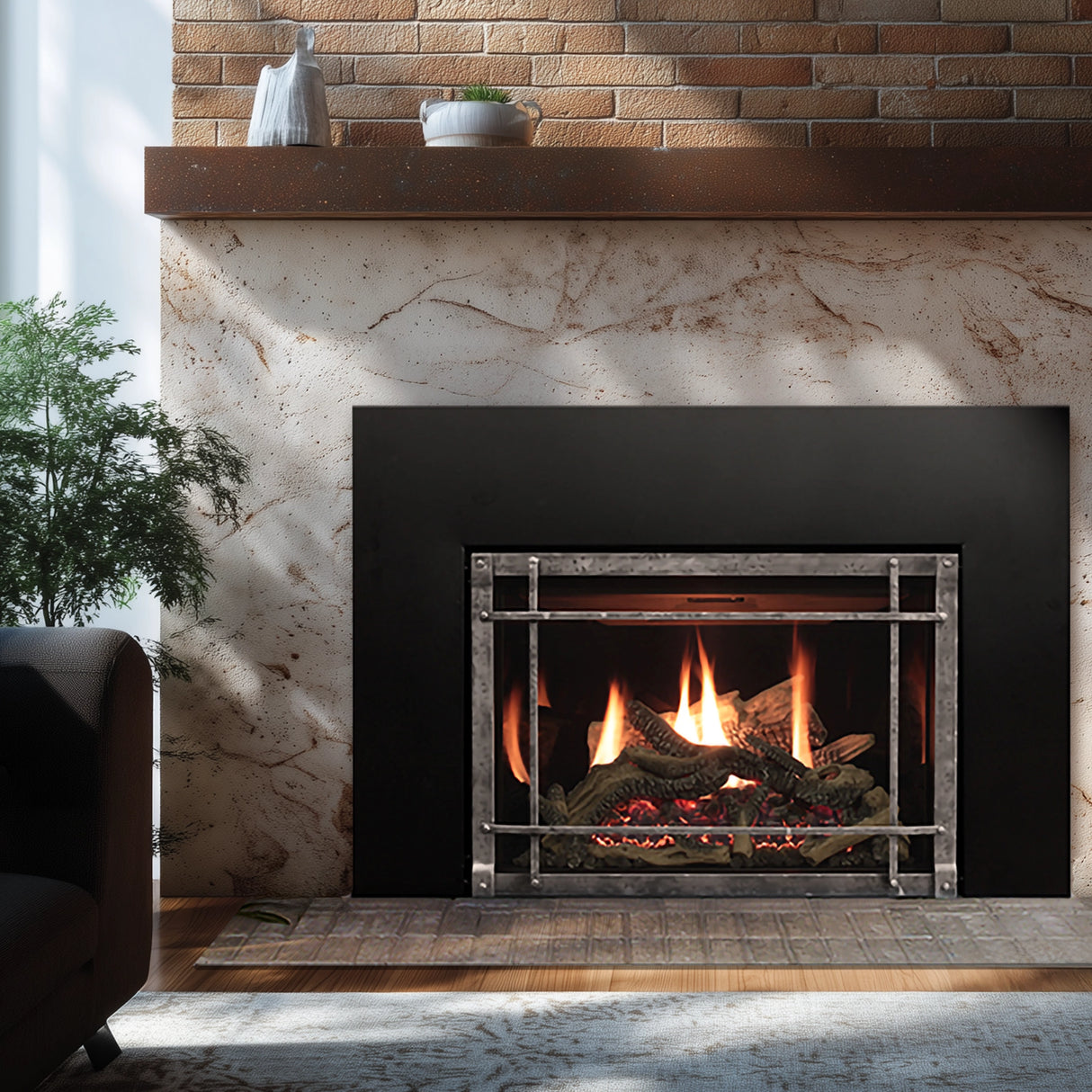 Empire Rushmore 35" Direct Vent Gas Fireplace Insert - DVCT35CBN95