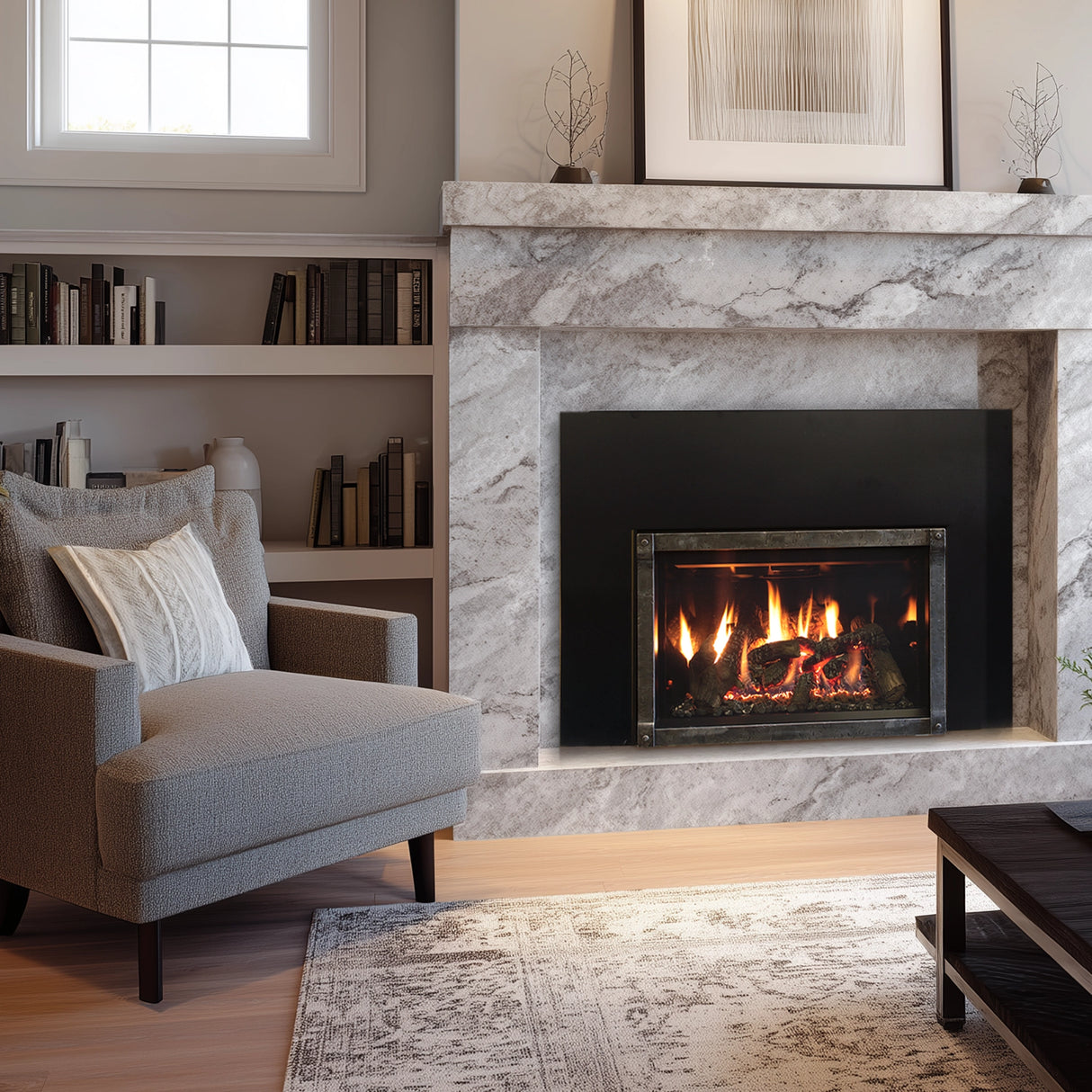 Empire Rushmore 35" Direct Vent Gas Fireplace Insert - DVCT35CBN95