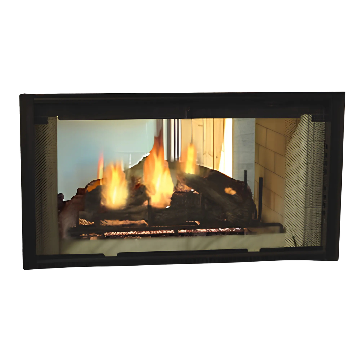 Majestic 42" Designer See-Through Radiant Wood Burning Fireplace