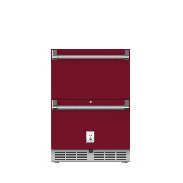 Hestan 24″ Outdoor Refrigerator Drawer and Freezer Drawer With Lock - GRFR24