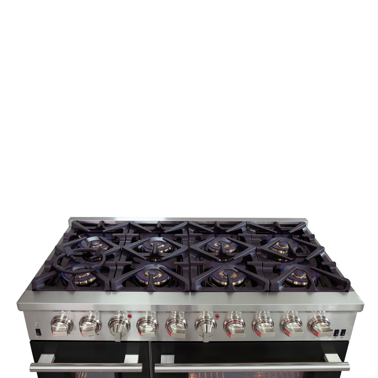 Forno Capriasca 48-Inch Freestanding Dual Fuel Range with 8 Burners & Color Door