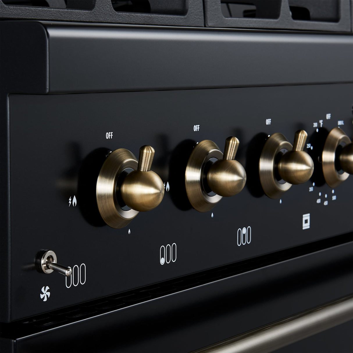 Forno Antico Dual Fuel Range, with Antique Brass Finish, Convection Oven