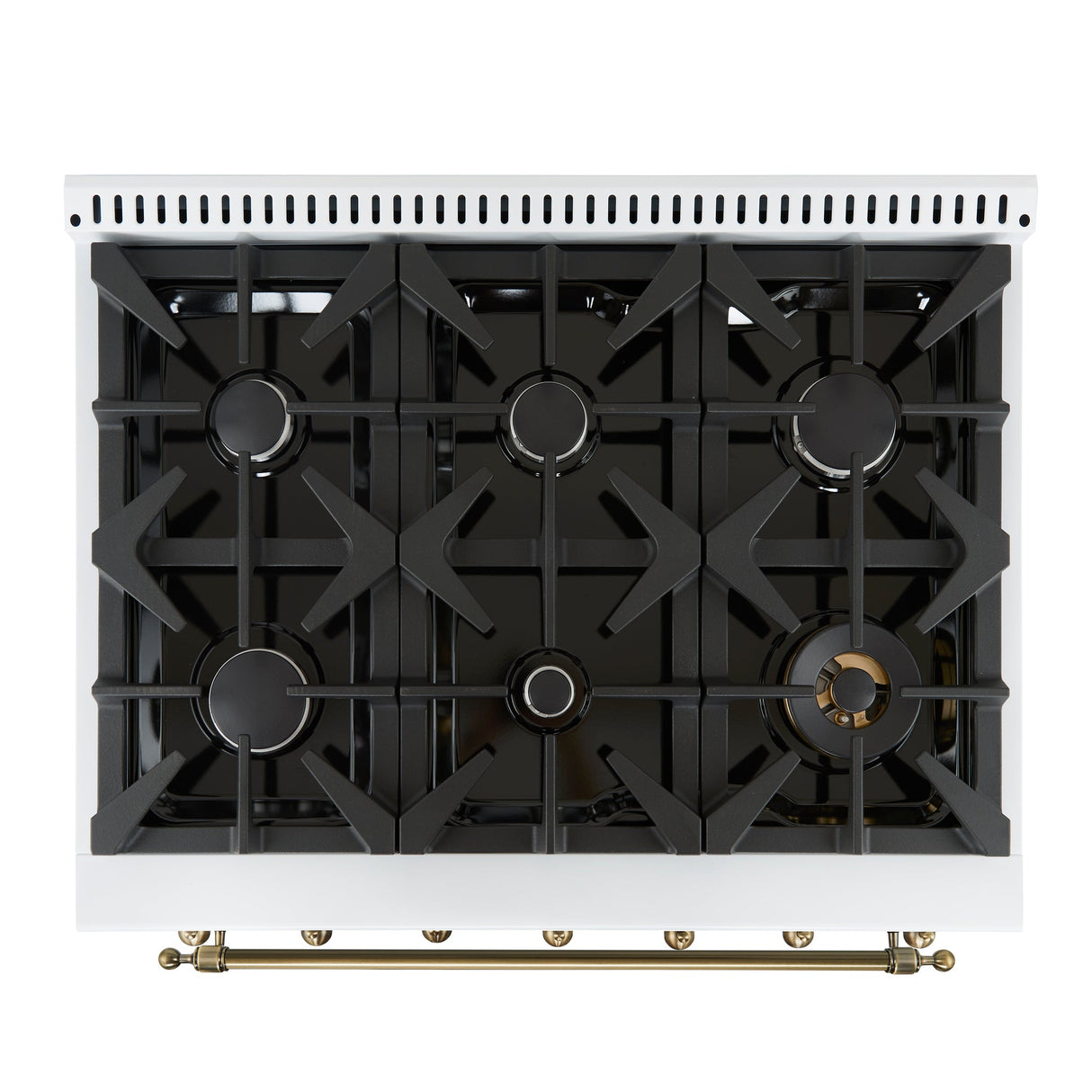 Forno Antico Dual Fuel Range, with Antique Brass Finish, Convection Oven