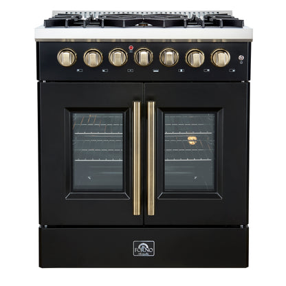 Forno Galiano Freestanding French Door Dual Fuel Range