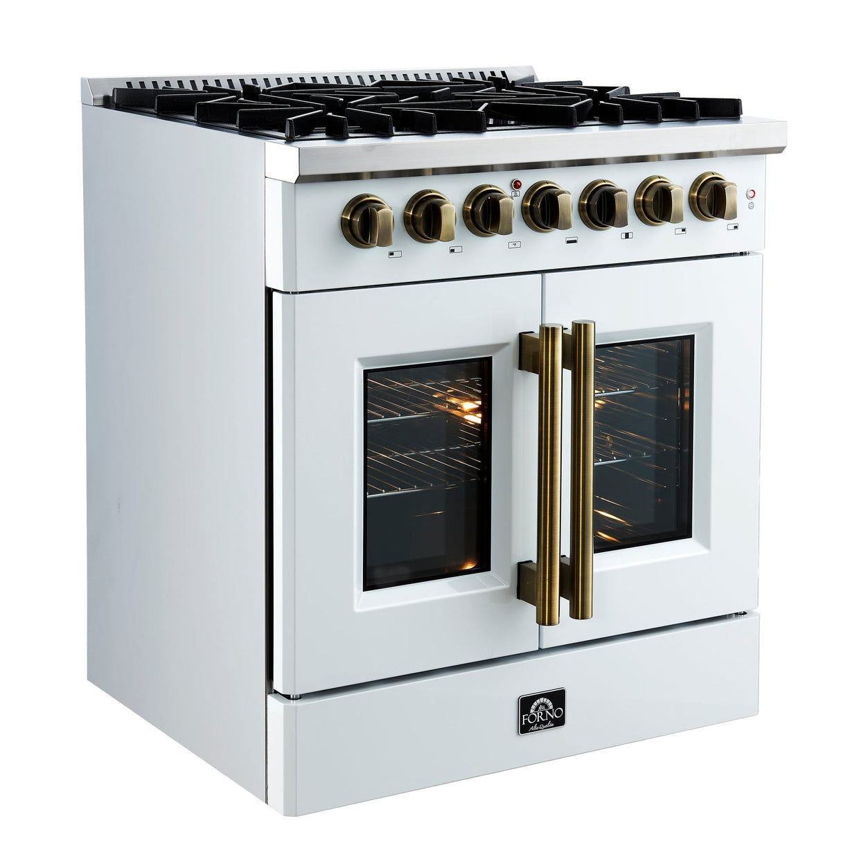 Forno Galiano Freestanding French Door Dual Fuel Range