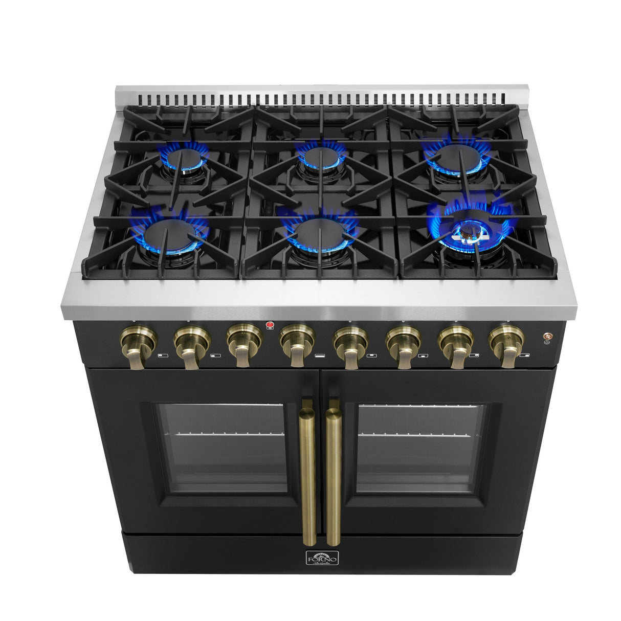 Forno Galiano Freestanding French Door Dual Fuel Range