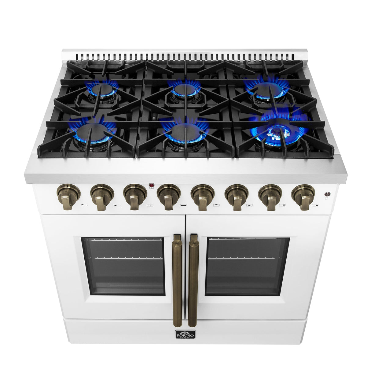 Forno Galiano Freestanding French Door Dual Fuel Range