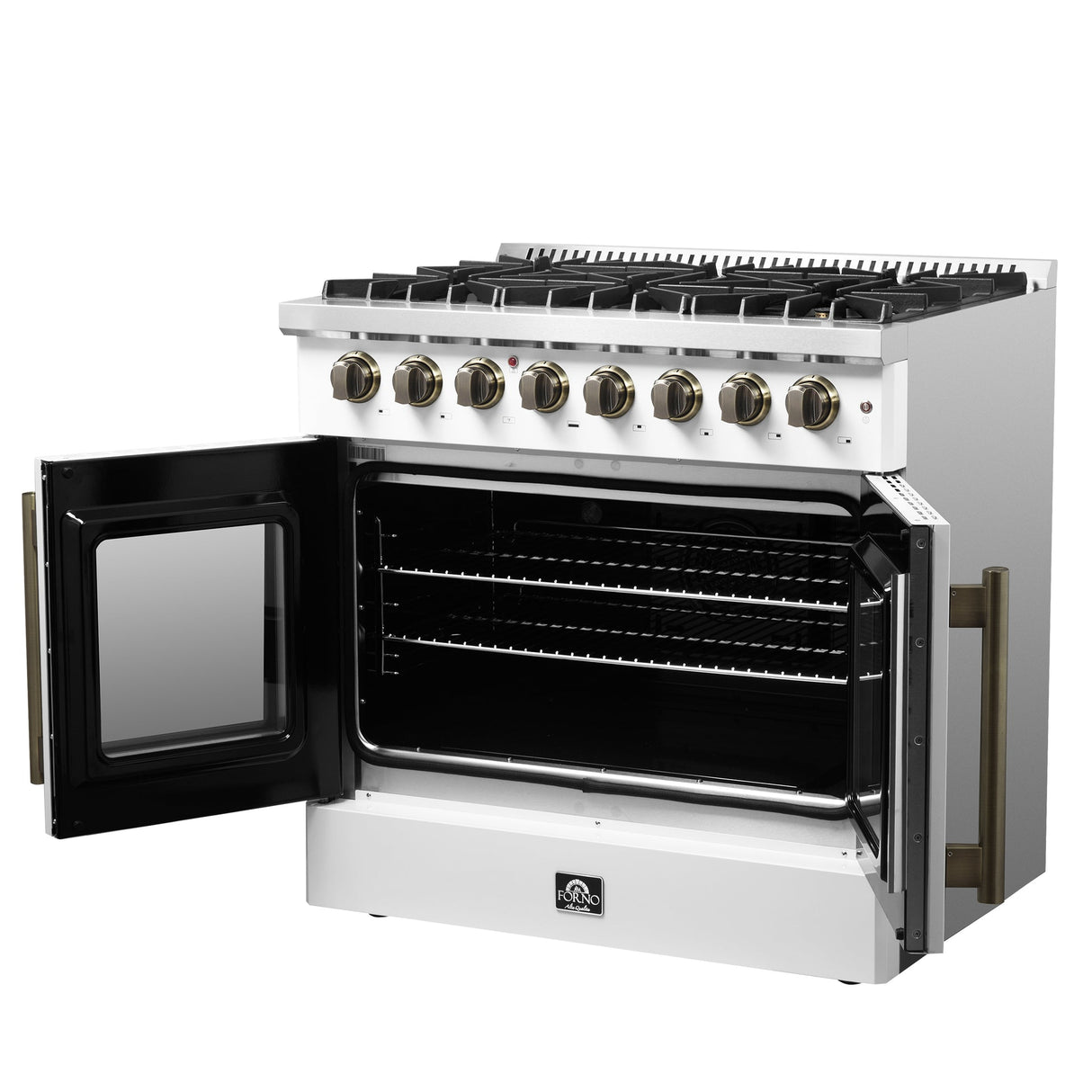 Forno Galiano Freestanding French Door Dual Fuel Range