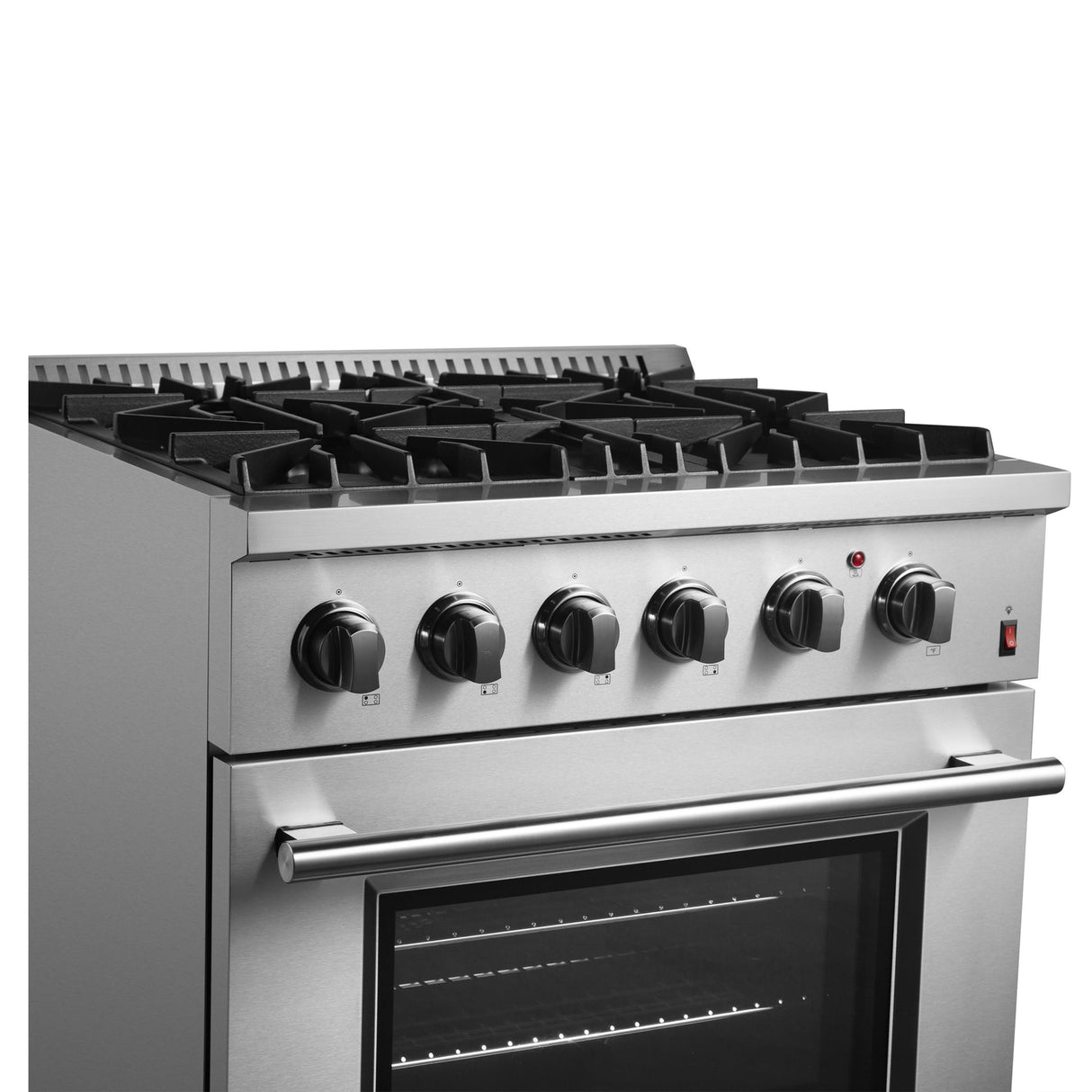 Forno Marco Dual Fuel Range, Stainless Steel, True Convection Oven, Energy Efficient