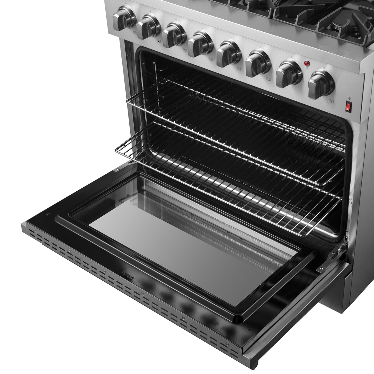 Forno Marco Dual Fuel Range, Stainless Steel, True Convection Oven, Energy Efficient