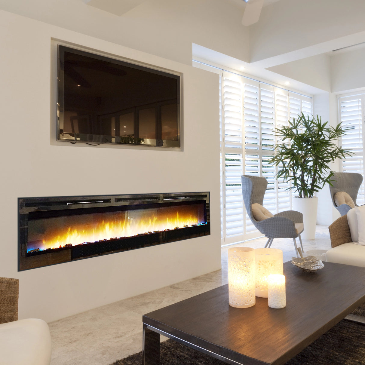 Empire Nexfire Linear 74" Electric Fireplace - EBL74