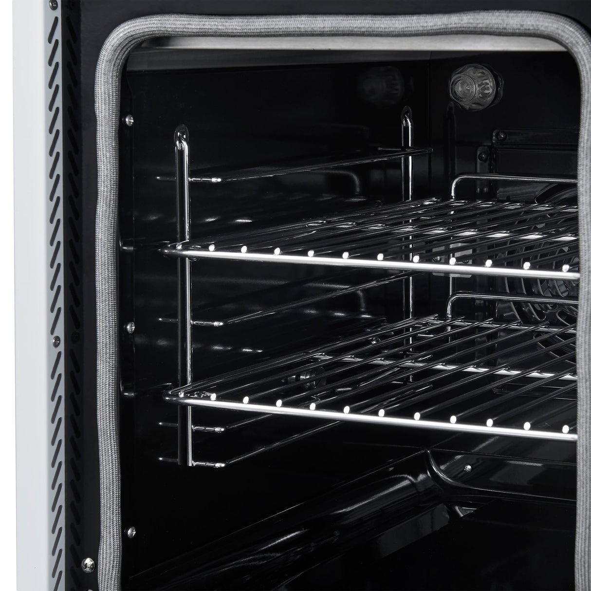 Forno Paolo Freestanding Electric Range with Antique Brass, True Convection Oven, Energy Efficient