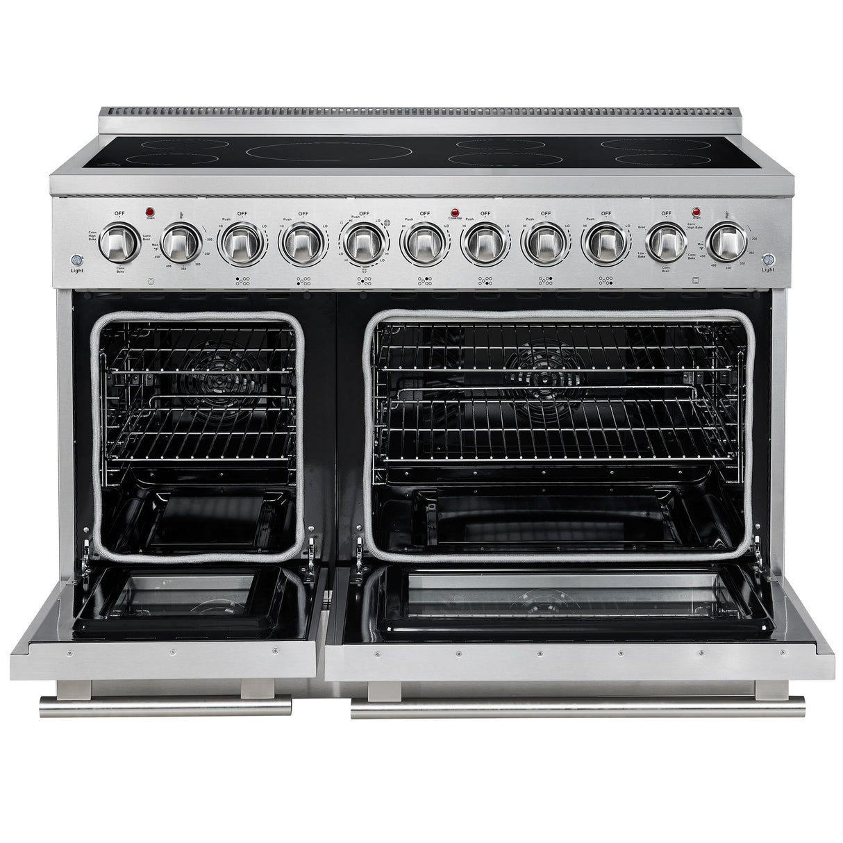 Forno Paolo Freestanding Electric Range, Stainless Steel, True Convection Oven, Energy Efficient