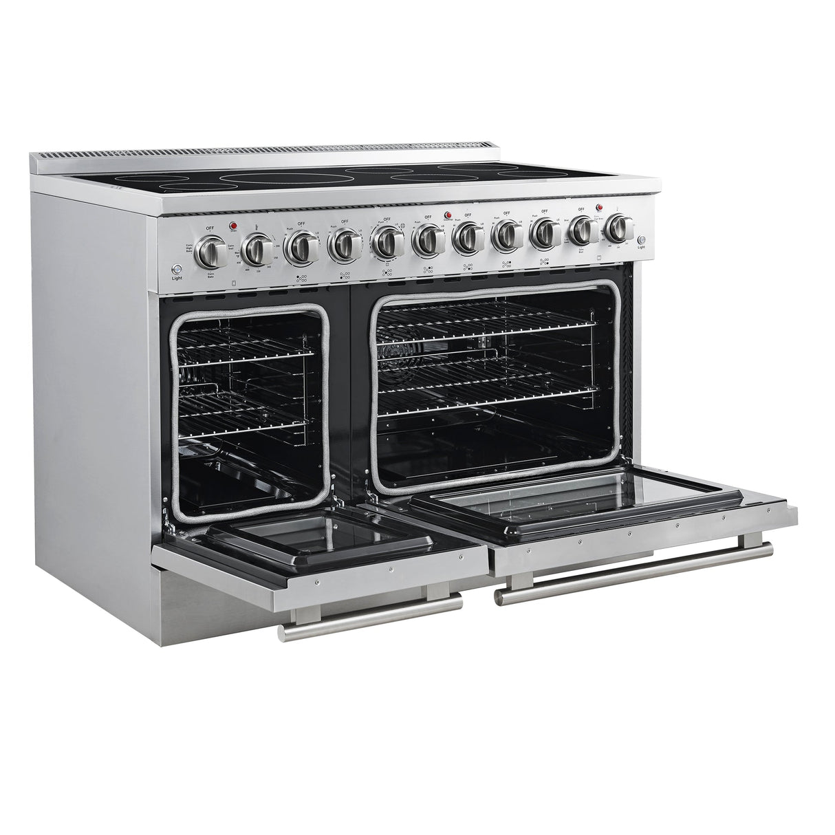 Forno Paolo Freestanding Electric Range, Stainless Steel, True Convection Oven, Energy Efficient