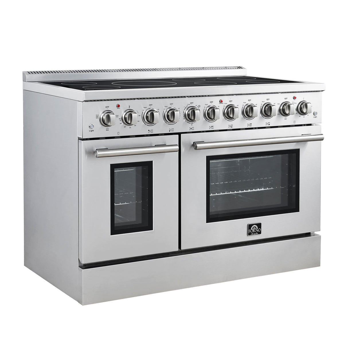 Forno Paolo Freestanding Electric Range, Stainless Steel, True Convection Oven, Energy Efficient