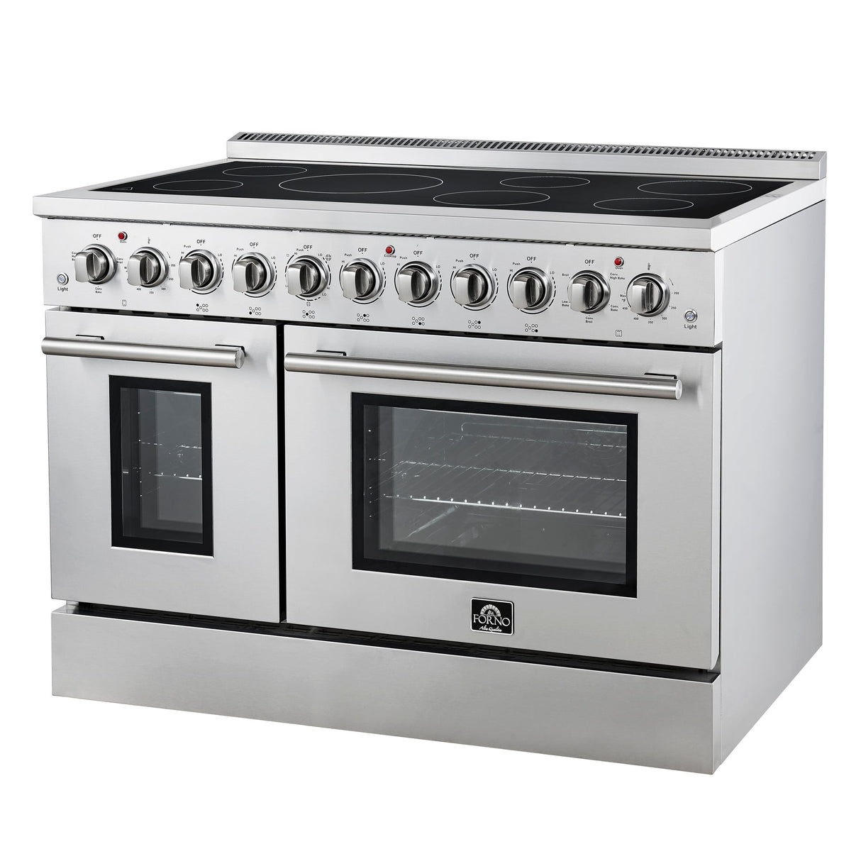 Forno Paolo Freestanding Electric Range, Stainless Steel, True Convection Oven, Energy Efficient
