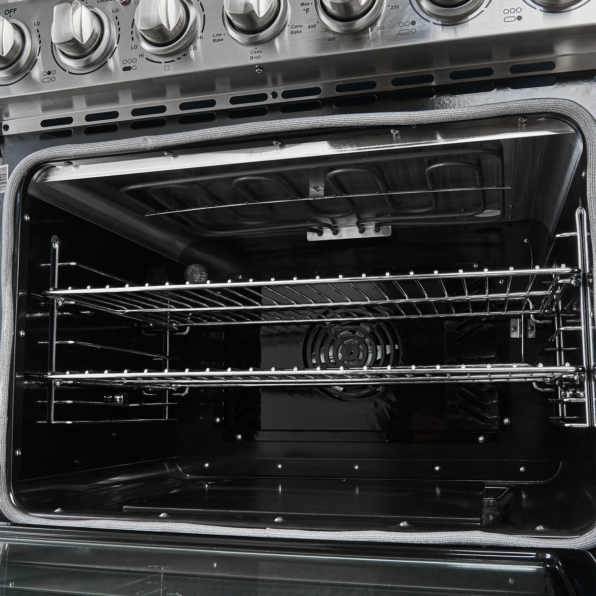Forno Paolo Freestanding Electric Range, Stainless Steel, True Convection Oven, Energy Efficient
