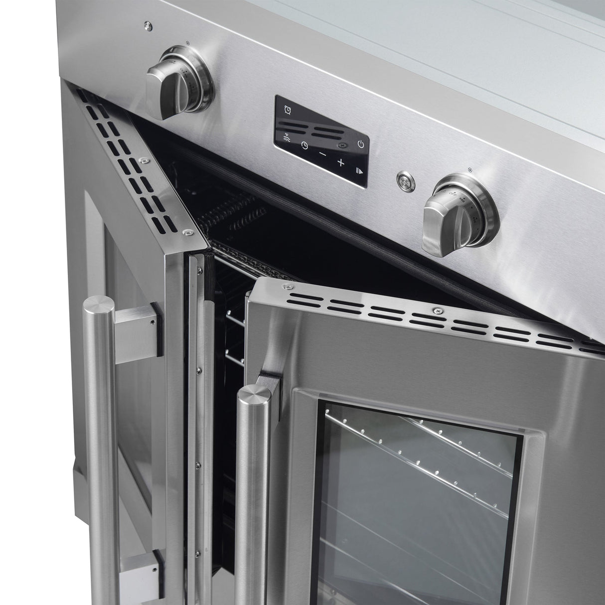 Forno Asti 30" French Door Electric Wall Oven – Stainless Steel, 3.68 cu.ft, 3600W, True Convection, Air Fry, Sous Vide & Self-Clean