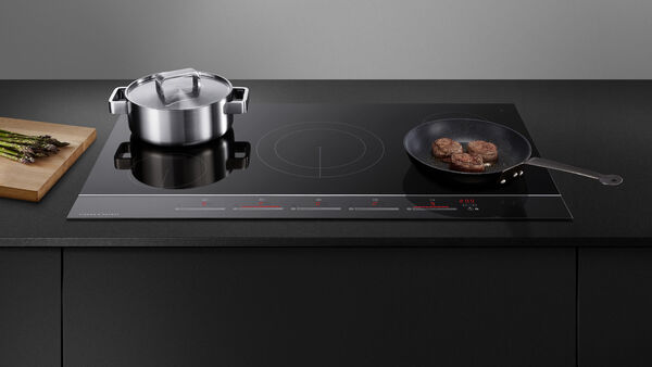 Fisher & Paykel 24" Series 7 4-Zone Induction Cooktop, SmartZone, Black Glass – CI244DTB4