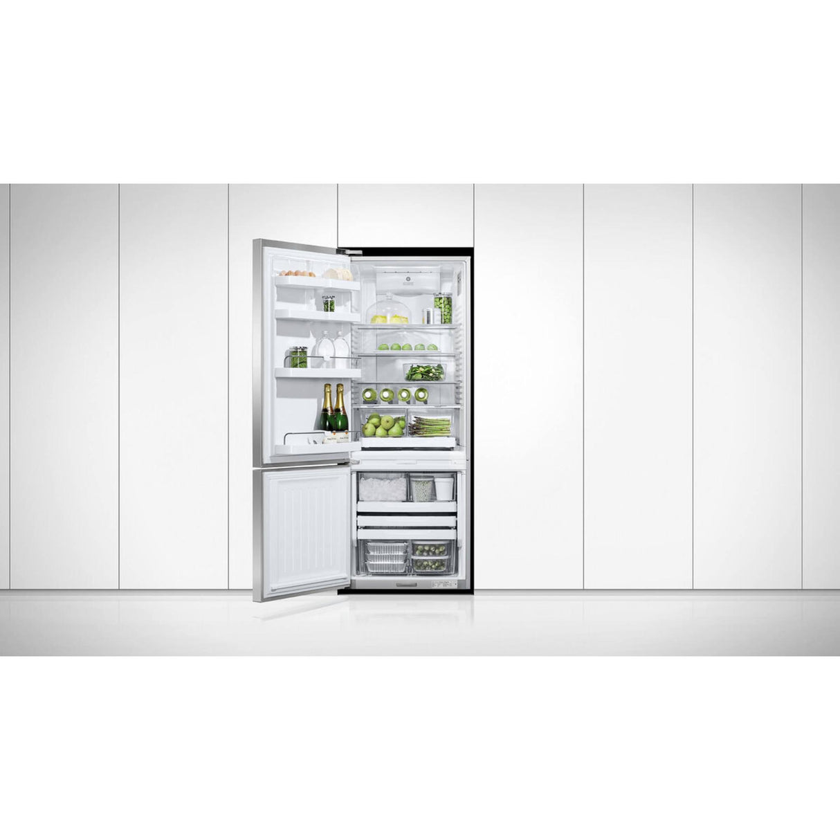 Fisher & Paykel 13.5 cu ft Series 5 Refrigerator Freezer, Ice & Water - RF135BDLUX4 N