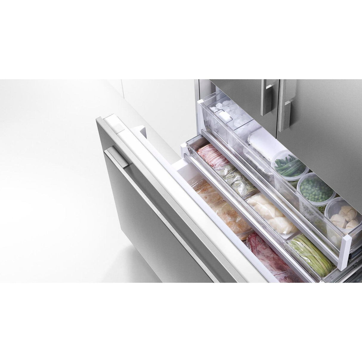 Fisher & Paykel 32" Series 7 Integrated French Door Refrigerator Freezer, Ice - RS32A72J1