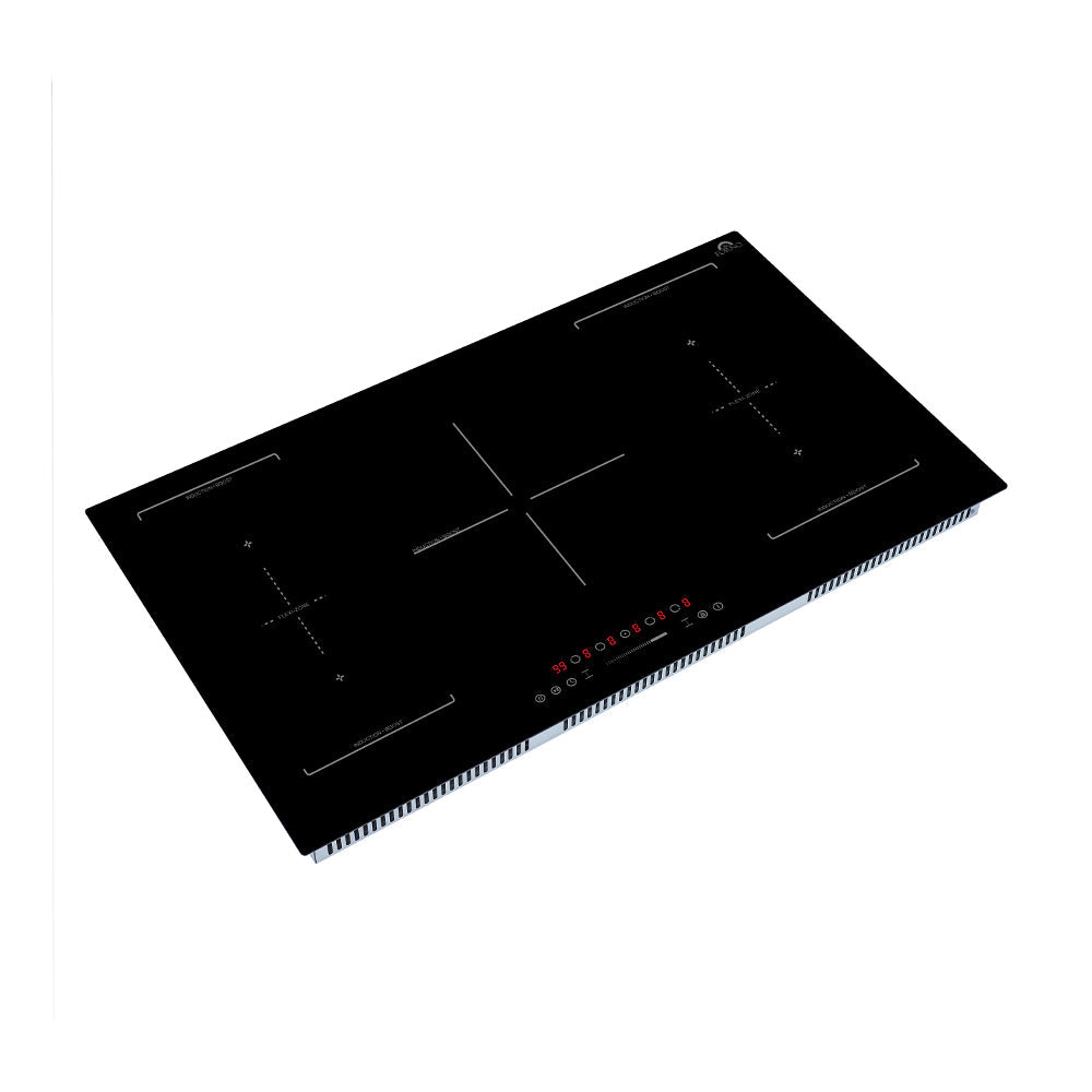 Forno Ornonzo 36" Induction Cooktop – 5 Zones, 2 Flex-Zones, 10,200W, Touch Control & 9 Power Levels