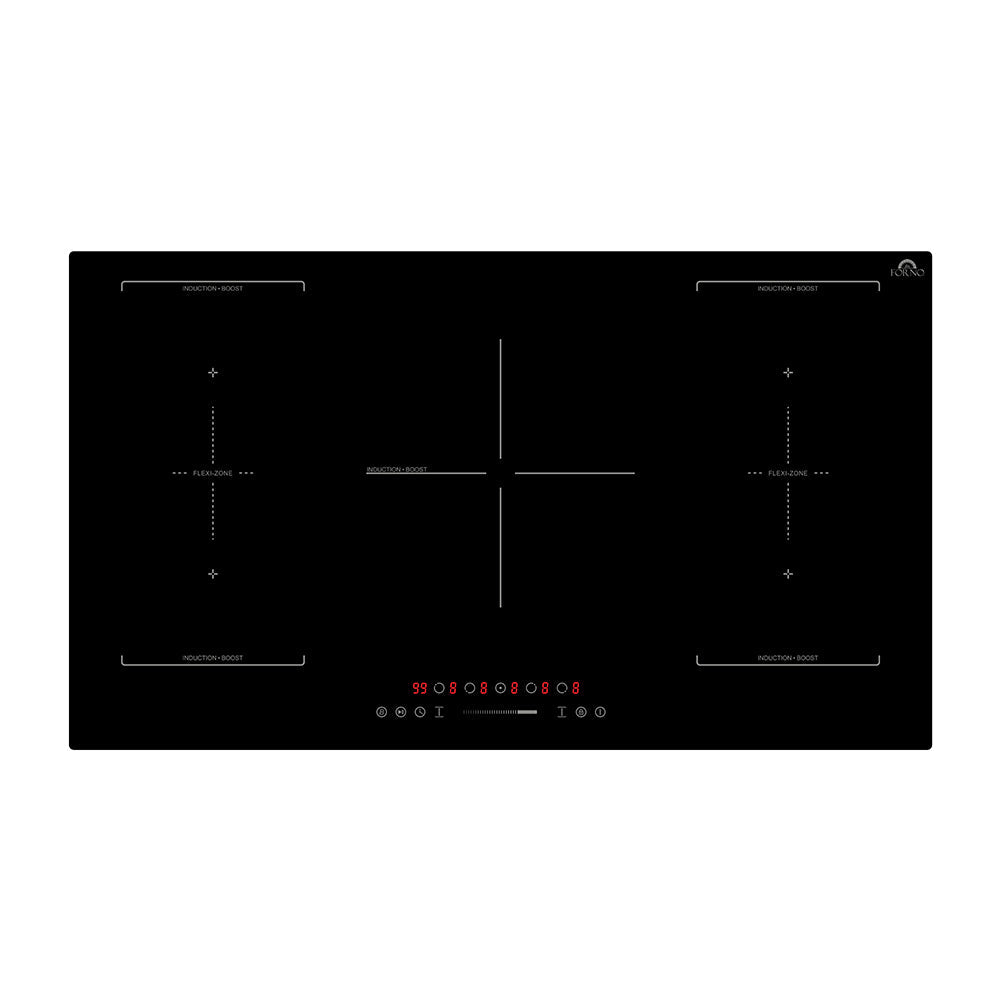 Forno Ornonzo 36" Induction Cooktop – 5 Zones, 2 Flex-Zones, 10,200W, Touch Control & 9 Power Levels