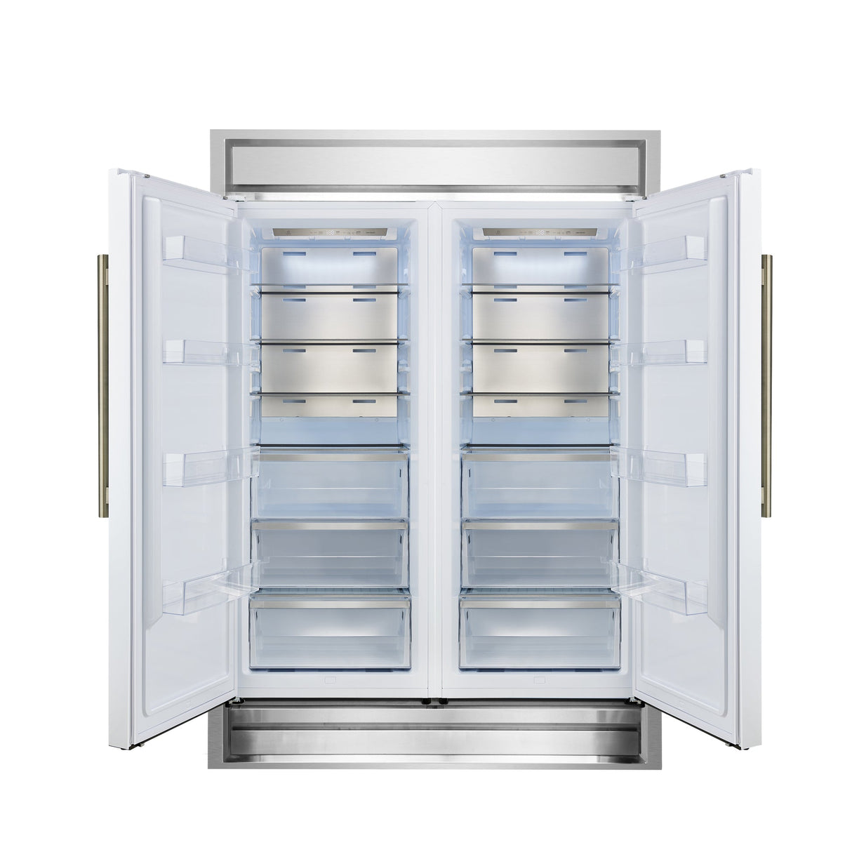Forno Maderno 2-28-Inch Wide Convertible Refrigerator/Freezer with Decorative Trim