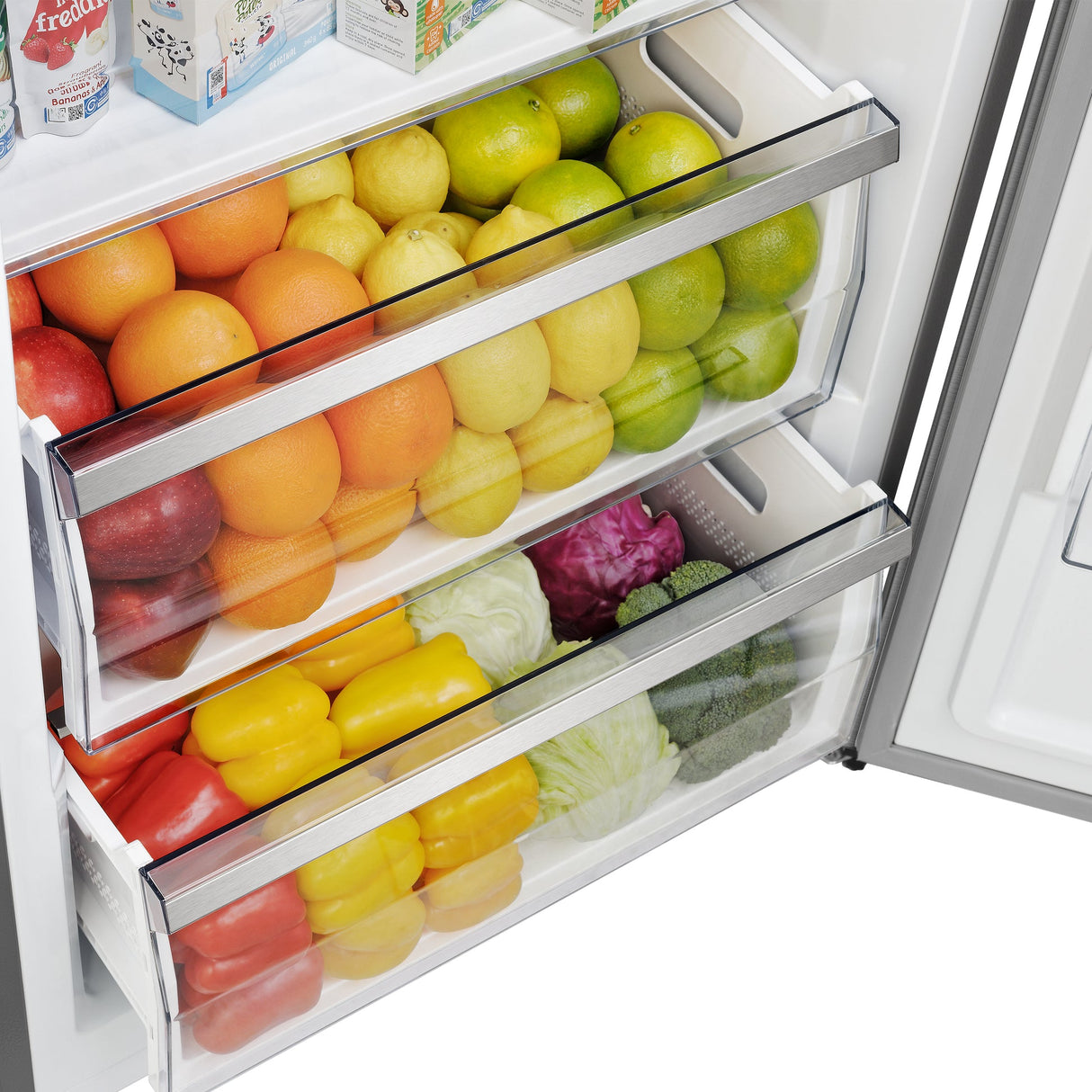 Forno Maderno 2-28-Inch Wide Convertible Refrigerator/Freezer, Decorative Trim, 27.2 cu.ft, 84-Inch High