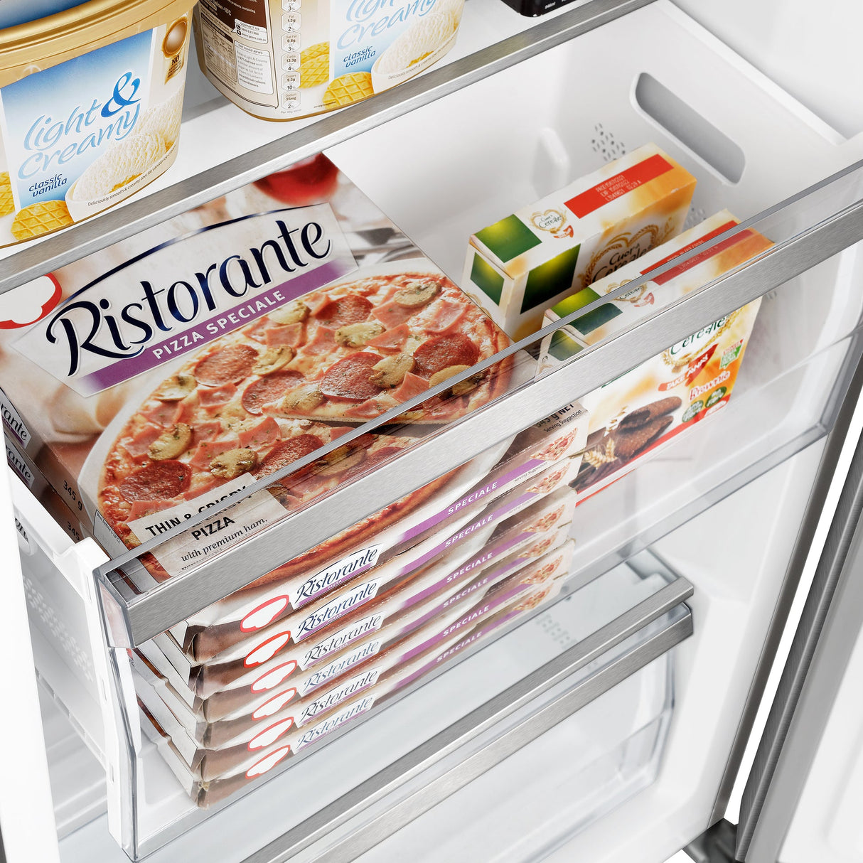 Forno Maderno 2-28-Inch Wide Convertible Refrigerator/Freezer, Decorative Trim, 27.2 cu.ft, 84-Inch High
