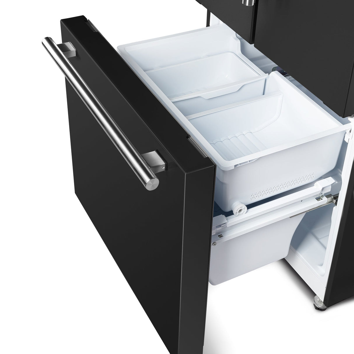 Forno Gallipoli Espresso 30-Inch French Door Refrigerator, Bottom Freezer, Ice Maker