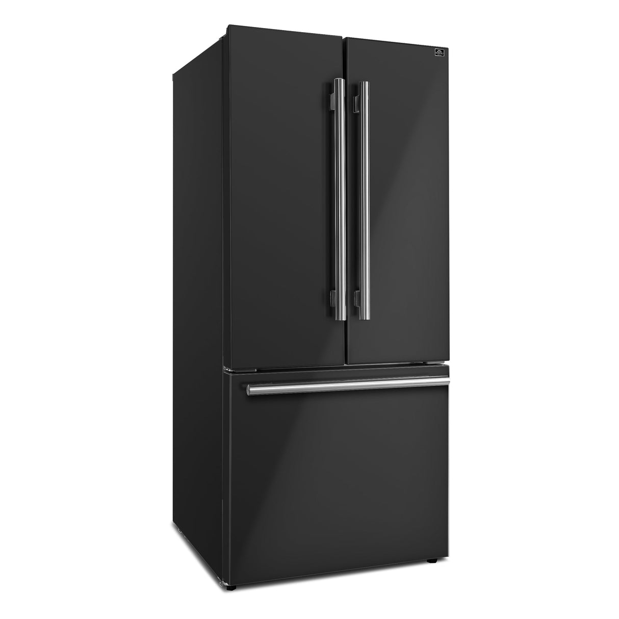 Forno Gallipoli Espresso 30-Inch French Door Refrigerator, Bottom Freezer, Ice Maker
