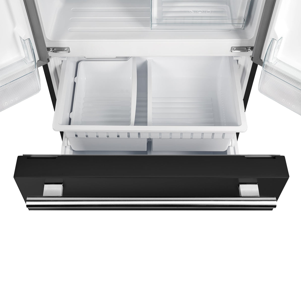 Forno Gallipoli Espresso 30-Inch French Door Refrigerator, Bottom Freezer, Ice Maker