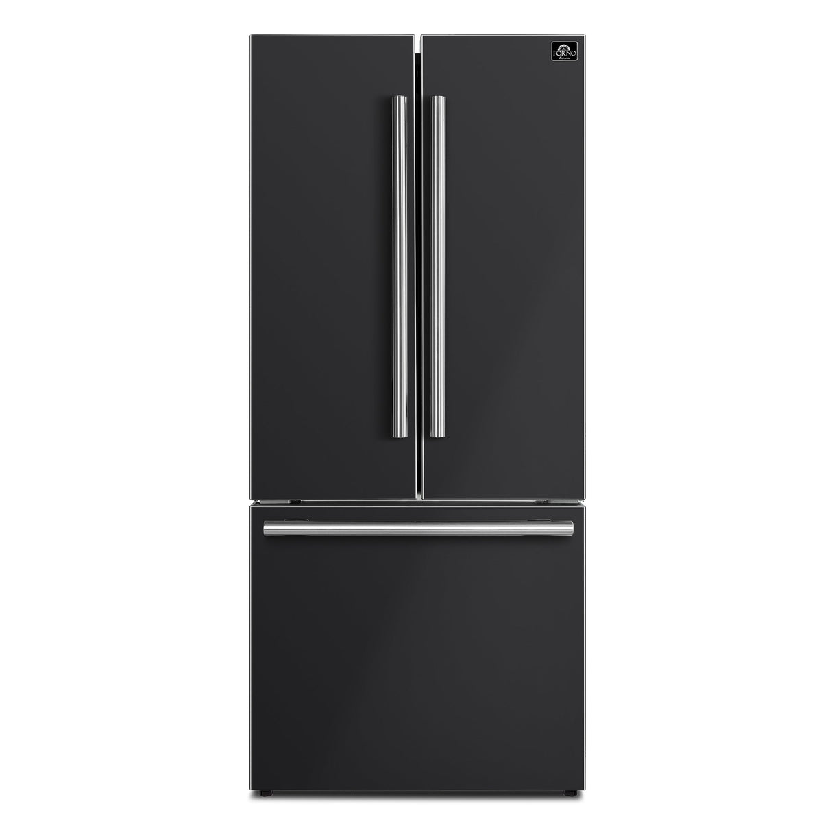 Forno Gallipoli Espresso 30-Inch French Door Refrigerator, Bottom Freezer, Ice Maker